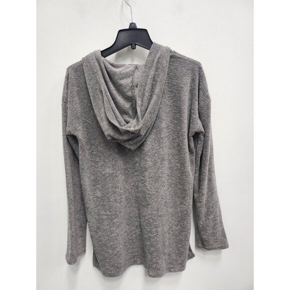 Aeropostale Womens Hoodie Medium Gray French Terry Lace Up Pullover Preppy - Picture 7 of 7